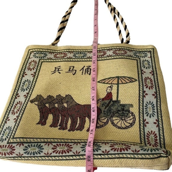 Hand bag with Terra cotta horses - Picture 2 of 5